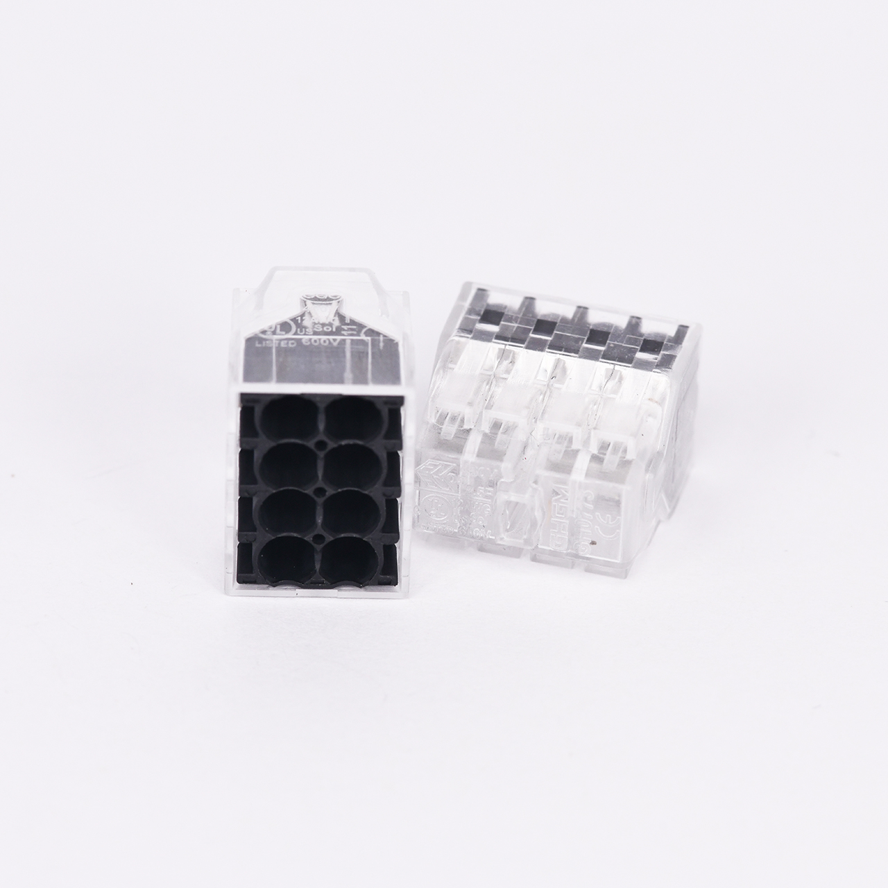 GH0773 8 Pin Push In Connector, Non-Twist Connector for Solid, Stranded, and Tin Bonded Wire
