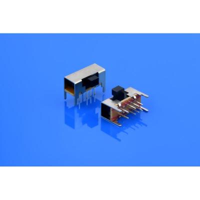 GH23D05 90° / 180° handle direction, Slide Switch Double Pole Double Throw (DPDT), 3 position, SMD/DIP slide switch