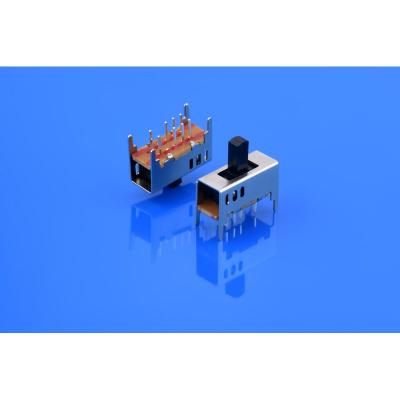 GH23D05 2 row, 3 position, Vertical | Right Angle Slide Switch SMT DIP